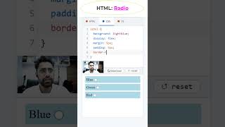 HTML Radio Buttons Styling using CSS #coding #htmltutorial #csstutorial