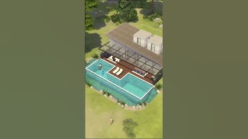 Modern Pool in the Sims 4 #sims4 #shorts #thesims4 #game #sims4build #sims