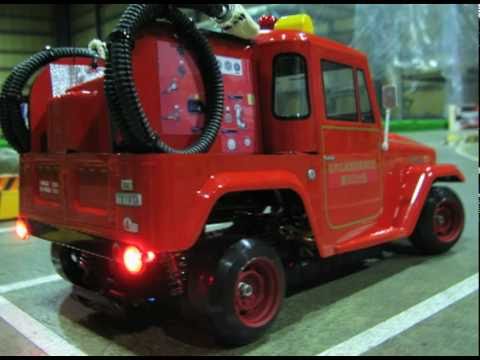 Rc 1 10 ランクル40 消防車 消防団仕様 ドリフト Fire Trucktoyota Rc Land Cruiser 40 Youtube