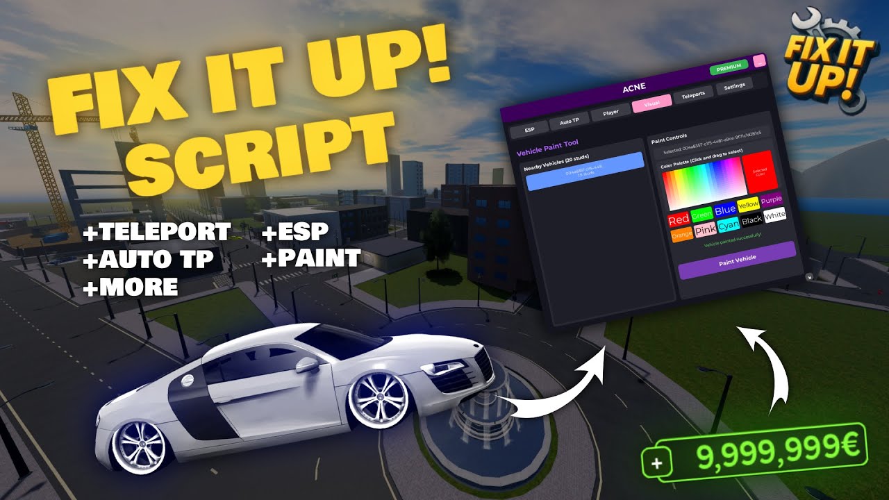 ROBLOX FIX IT UP SCRIPT [AUTO FARM] [WORKS EVERY EXECUTOR] - YouTube