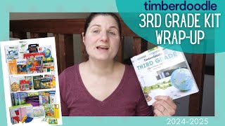 End of the Year Wrap-Up for 3rd Grade || Timberdoodle Curriculum Kit