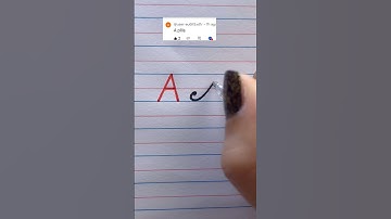 “A” print & cursive handwriting #calligraphy #lettering #handwriting #cursive #reels #Shorts #fypシ゚
