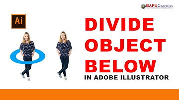 Adobe Illustrator Tutorial to divide object below | Creating Ring Around an Image simple tips