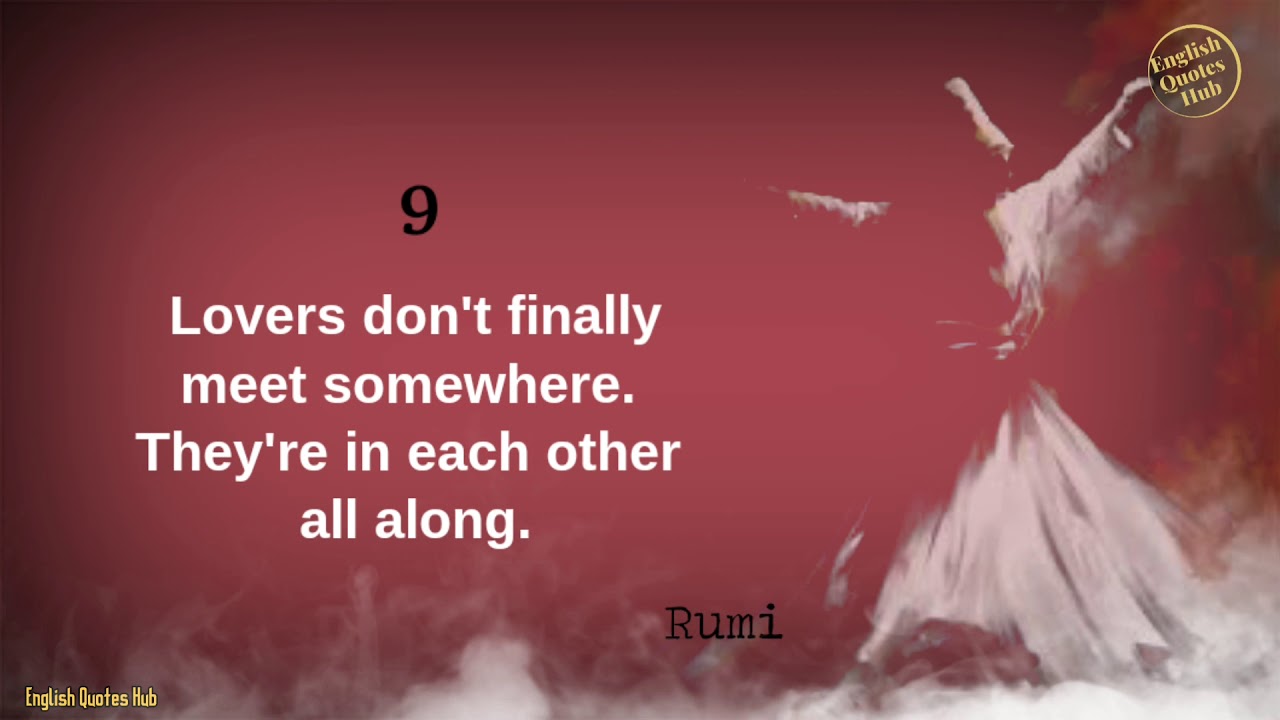 Only From The Can You Touch The Sky Rumi Quotes Sufi Quotes English Quotes Hub Youtube