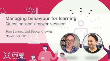 Managing Behaviour for Learning Q&A 1 (with Tom Bennett) | November 2019 | Online CPD