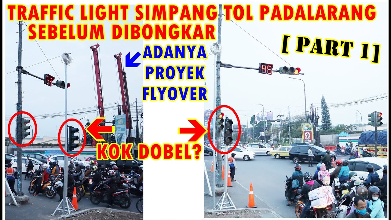 TRAFFIC LIGHT SIMPANG TOL PADALARANG BANDUNG BARAT SEBELUM DIBONGKAR [ PART 1 ]