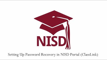 Password Recovery in NISD Portal