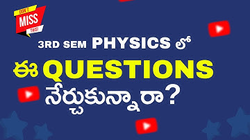 3rd sem Physics imps with Answers Pdf    | 3rdSem Physics | HEAT AND THERMODYNAMICS