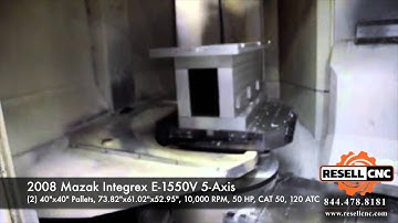 2008 Mazak Integrex E-1550V 5 Axis CNC Vertical/Horizontal Mill