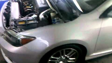 Scion tc headers installed! 5speed