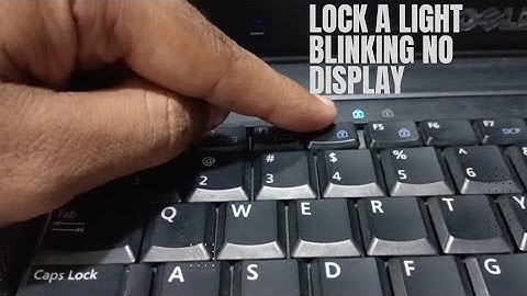 Dell latitude E6500 caps lock blinking and power button light off no display solution / dell laptop