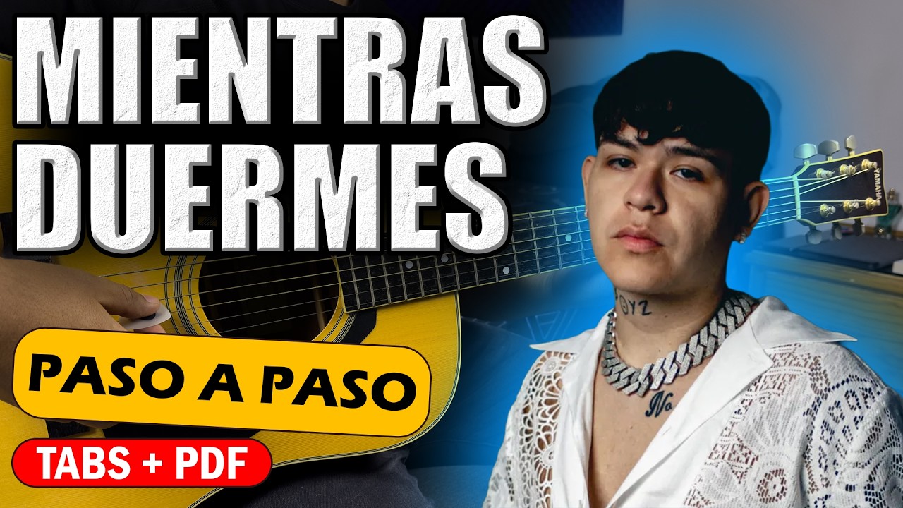 Mientras duermes - Junior H | Tutorial | Guitarra | Acordes - YouTube
