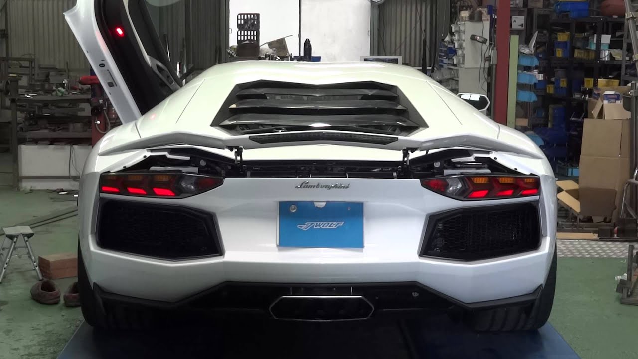 J Wolfランボルギーニアヴェンタドール切替バルブ付きマフラー Youtube