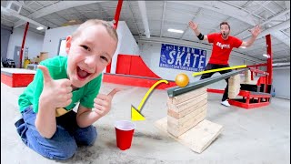 FATHER SON PING PONG TRICK SHOTS 5!