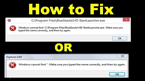 How to Fix windows cannot find make sure you typed the name correctly and then try again