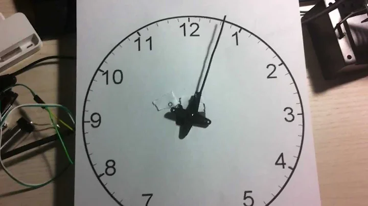 clock using a servo motor