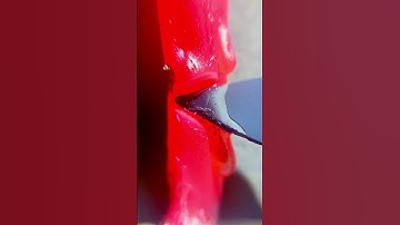 Melting candle with hot metal #shorts macro #macro #macrophotography the object #theobject #urday