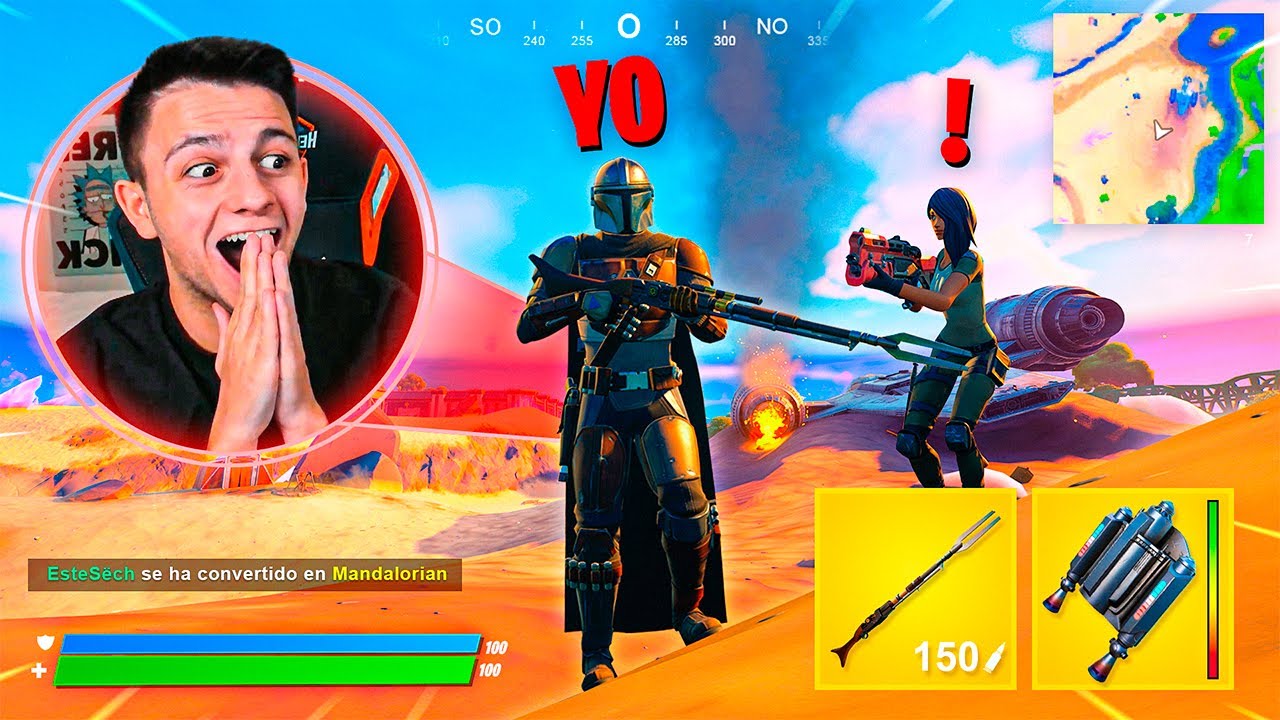 ⁣¡ME HAGO PASAR POR JEFE MÍTICO *MANDALORIANO* EN FORTNITE!! | Ampeterby7