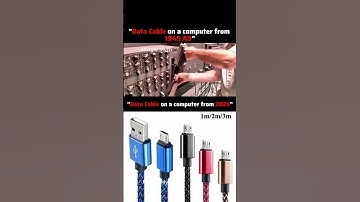 Data cables Evolution 🖥️