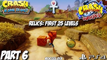 Crash Bandicoot N Sane Trilogy - Warped Gameplay Walkthrough Part 6 Going for Relics - PS4 Lets Play