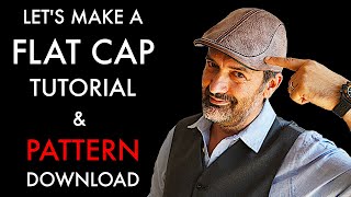 DIY Leather Flat Cap  Pattern and Tutorial Download