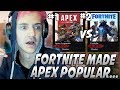 Ninja Explains Why Fortnite Will NOT Die Off & That It's The REASON Apex Legends Is POPULAR!