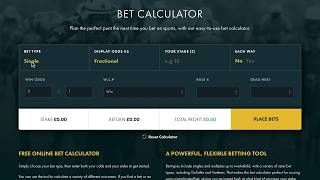 Bet Calculator - Calculate Your Sports Bet Returns