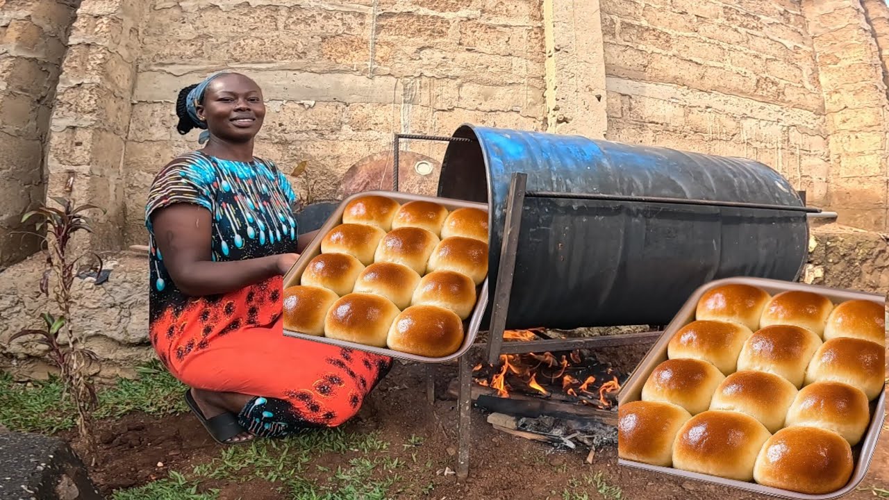 You've NEVER Seen Soft &Fluffy Dinner Rolls Baked On A BARREL With Lemon Tea  For Dinner 