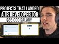 REAL Projects that landed a Jr. Developer job ($85,000 Salary) | #grindreel