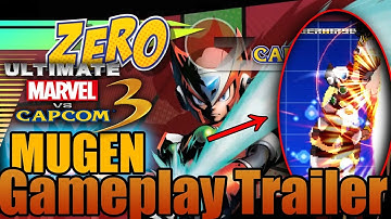 MUGEN Marvel vs capcom 3 Zero Spotlight Gameplay Trailer