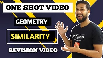 10th Geometry One Shot Video | Chapter No 1 | Similarity | JR Tutorials |