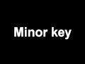 Keys major minor