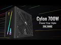 Fuente de Poder Aerocool de 700w 80 plus RGB CyClon