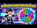 SORTEIO DOS INSCRITOS NO ROBLOX! 🎉