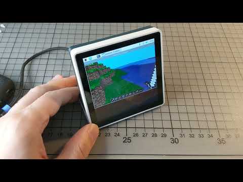 Demo: Desktop Case for pimoroni HyperPixel 4.0 Square Touch and Raspberry Pi (zero/3 A+)
