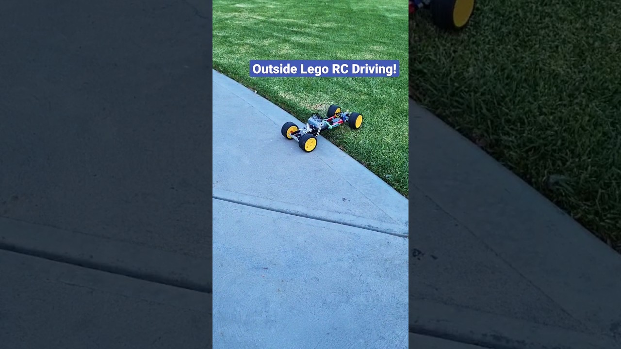 Outdoors Lego RC Car Driving! 