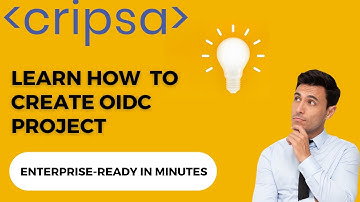 Create OIDC project with Cripsa in minutes and make your app Enterprise-ready!