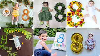 8 Month Baby Photoshoot ideas at Home | Monthly Baby Photoshoot ideas | Eight Month Baby Photoshoot