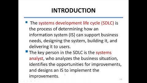 System Analysis and Design Lecture 1 Part 1