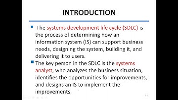 System Analysis and Design Lecture 1 Part 1