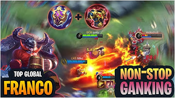 King of Hell Franco MVP NonStop Ganking Gameplay | Franco 100% Unstoppable Invisible Hooks