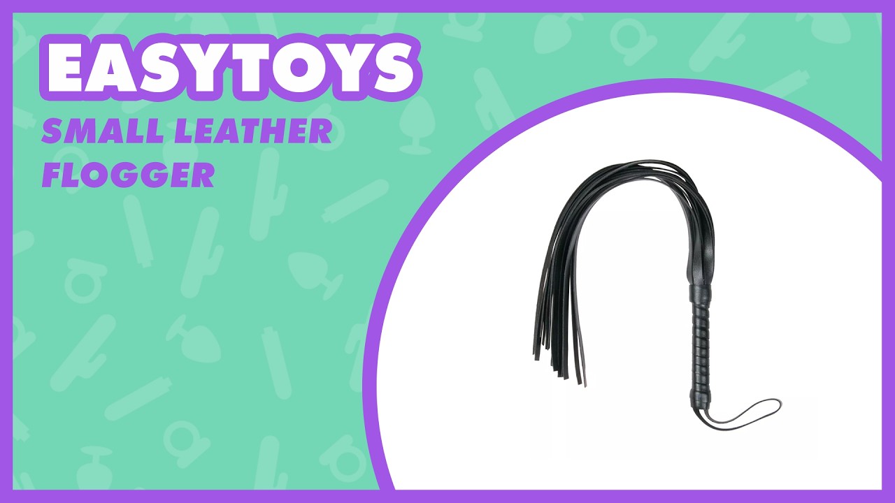 EasyToys Small Leather Flogger ✨ Stylish Design & Comfortable Grip 💗 EasyToys