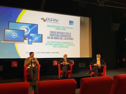 Focus speciale FAPAV/Ipsos sulla pirateria audiovisiva in Italia, diretta streaming 12 luglio 2021