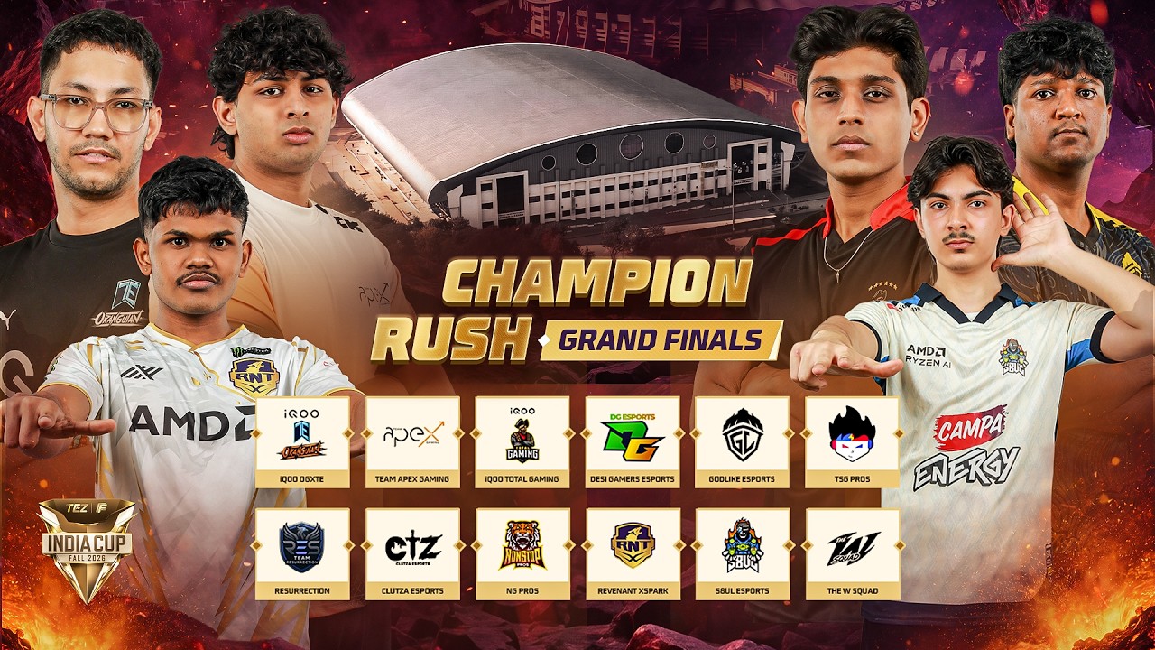 🔴 [Hindi] Champion Rush - Grand Finals | TEZ FFMIC 2026 Fall