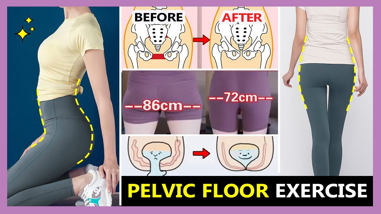 How To Lose Fat From Pelvic Area EASY PELVIC FLOOR EXERCISE | Tighten & Strengthen the pelvic floor