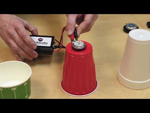 How to Turn a Glass Wall or Pizza Box Into a Speaker with Haptics and Exciter Products - video from PUI Audio