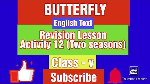 Butterfly, English, Revision Lesson, Activity - 12, Class - v, #studentsstudyroom #englishgrammar