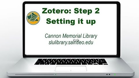 Zotero setup