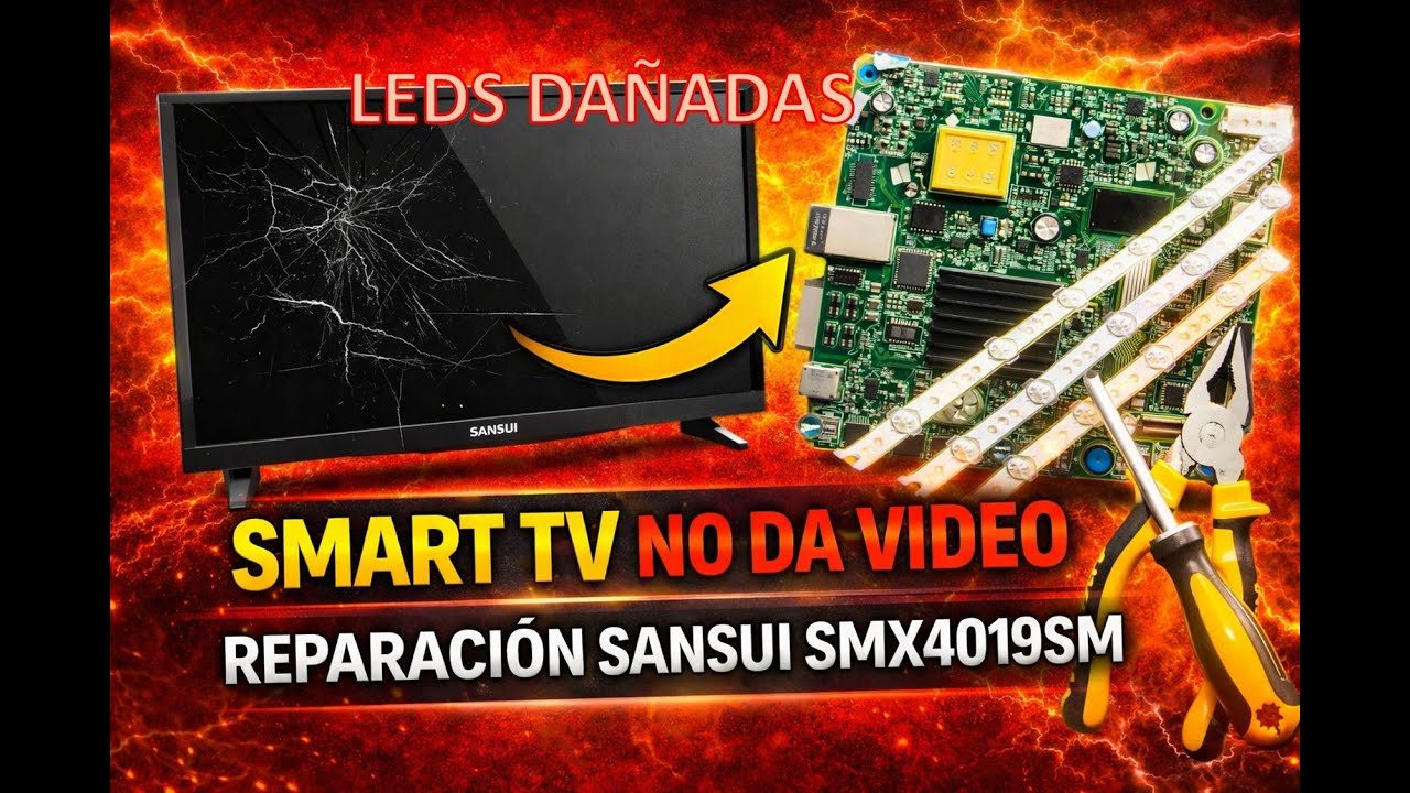 No enciende SANSUI SMX4019SM Leds dañados.