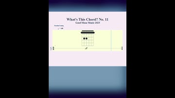Thumbnail of What's This Chord? No. 11   #guitar #chords #music #songs #tutorial #guitarchords #guitarlesson